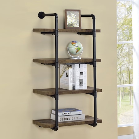 Elmcrest 24-inch 4-shelf Wall Bookshelf