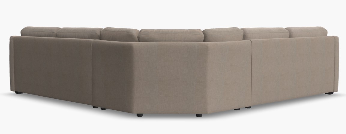 4-Seat Corner Curve Madison Sectional
