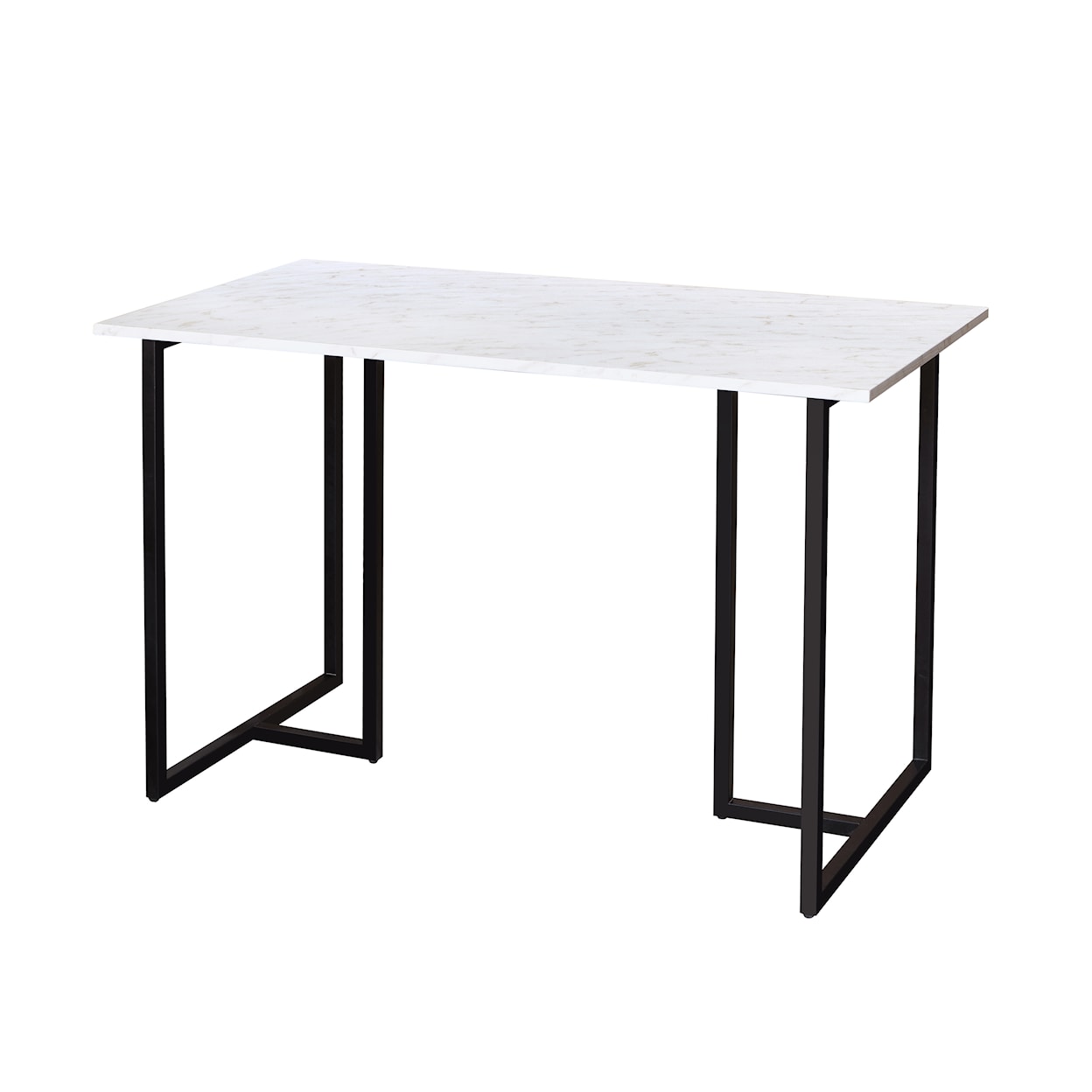 Accentrics Home Accents Metal Frame Marble Top Desk