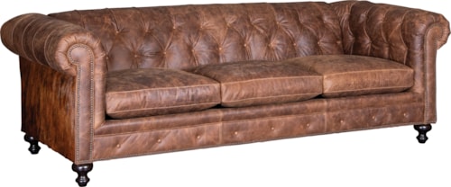 Leather Sofa with Hide