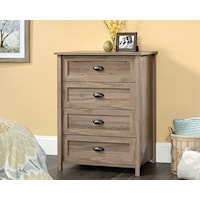 Transitional 4-Drawer Chest of Drawers