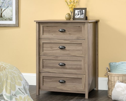 Transitional 4-Drawer Chest of Drawers