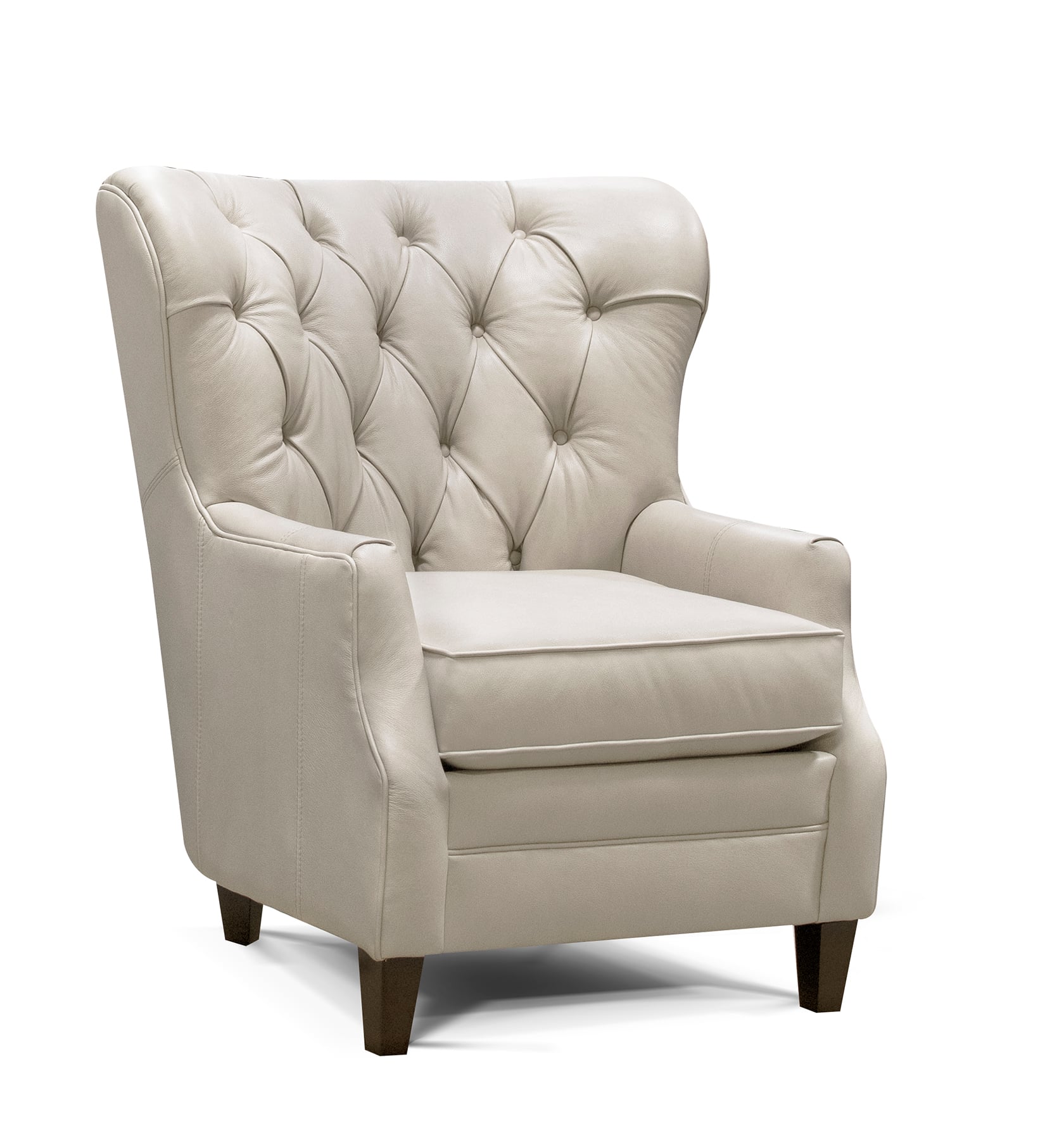 England 1180AL Series Transitional Wing Back Chair with Button