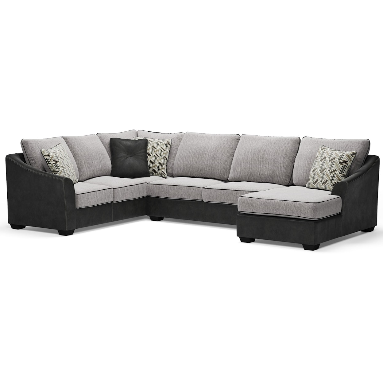 Michael Alan Select Bilgray Sectional with Right Chaise