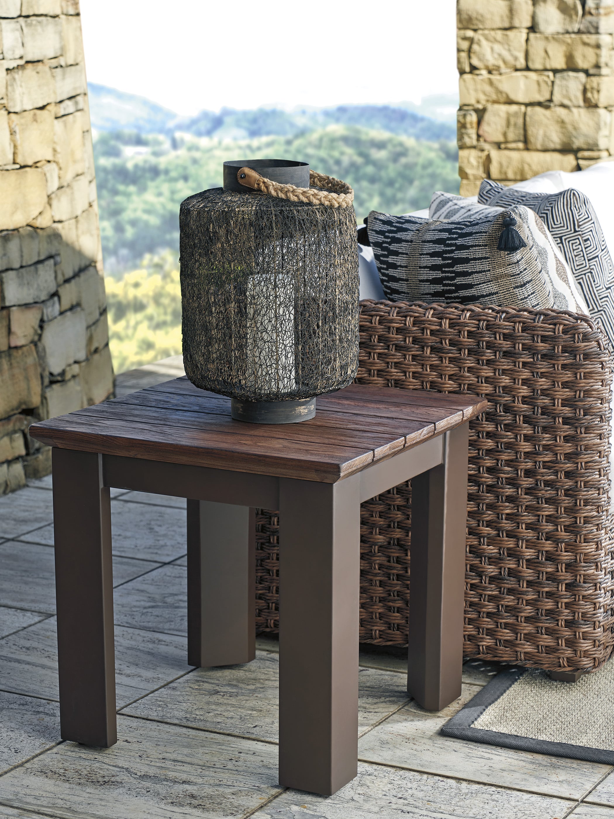 Tommy Bahama Outdoor Living Kilimanjaro Serving End Table