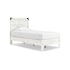 Ashley Furniture Signature Design Shawburn Twin Crossbuck Panel Platform Bed