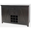 VFM Signature American Rustics Server with Wine Bottle Storage