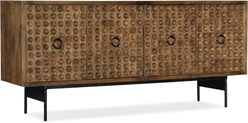 Modern Rustic 67 Inch Four Door Credenza