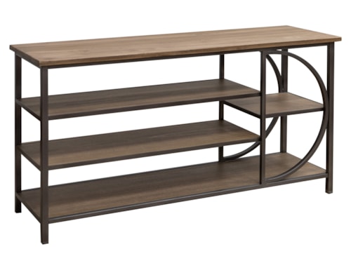 Modern 4-Shelf Sofa Table