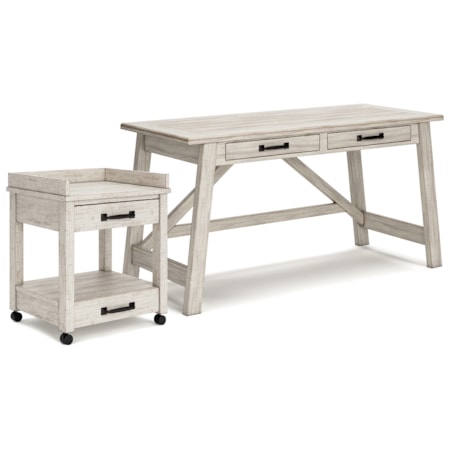 Home Office Desk And Printer Stand