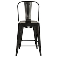 Bow Back Counter Stool