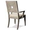 Carolina River Cascade Upholstered Wood Back Arm Chair