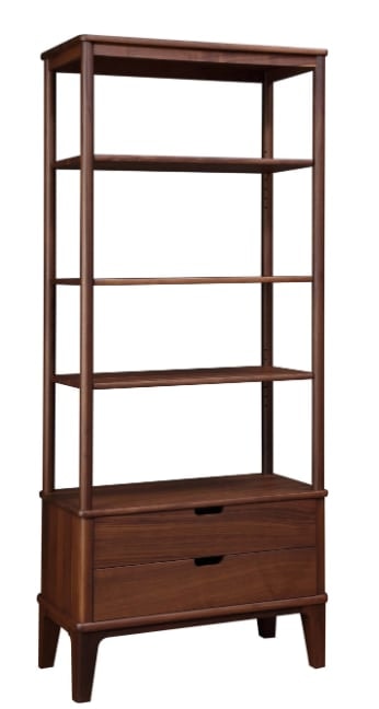 Mid-Century Modern Bookcase with Adjustable Shelves