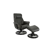 Modern Anne R Small Manual Recliner with Footstool