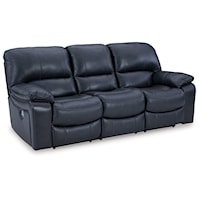 Leather Match Power Reclining Sofa