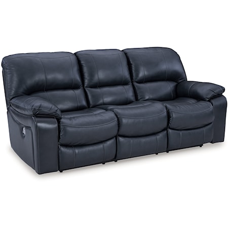 Leather Match Power Reclining Sofa