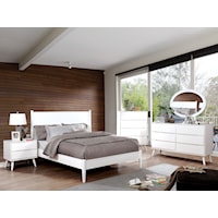 4 Pc. Full Bedroom Set w/ Oval Mirror