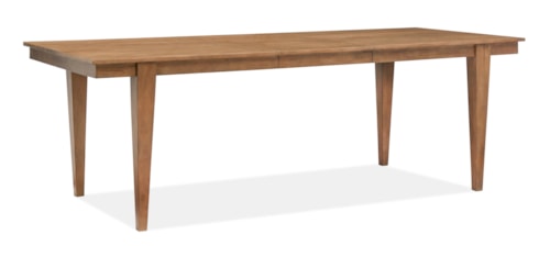 Farmhouse Rectangular Dining Table with Removable Leaf