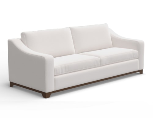 Transitional Sofa with Throw Pillows