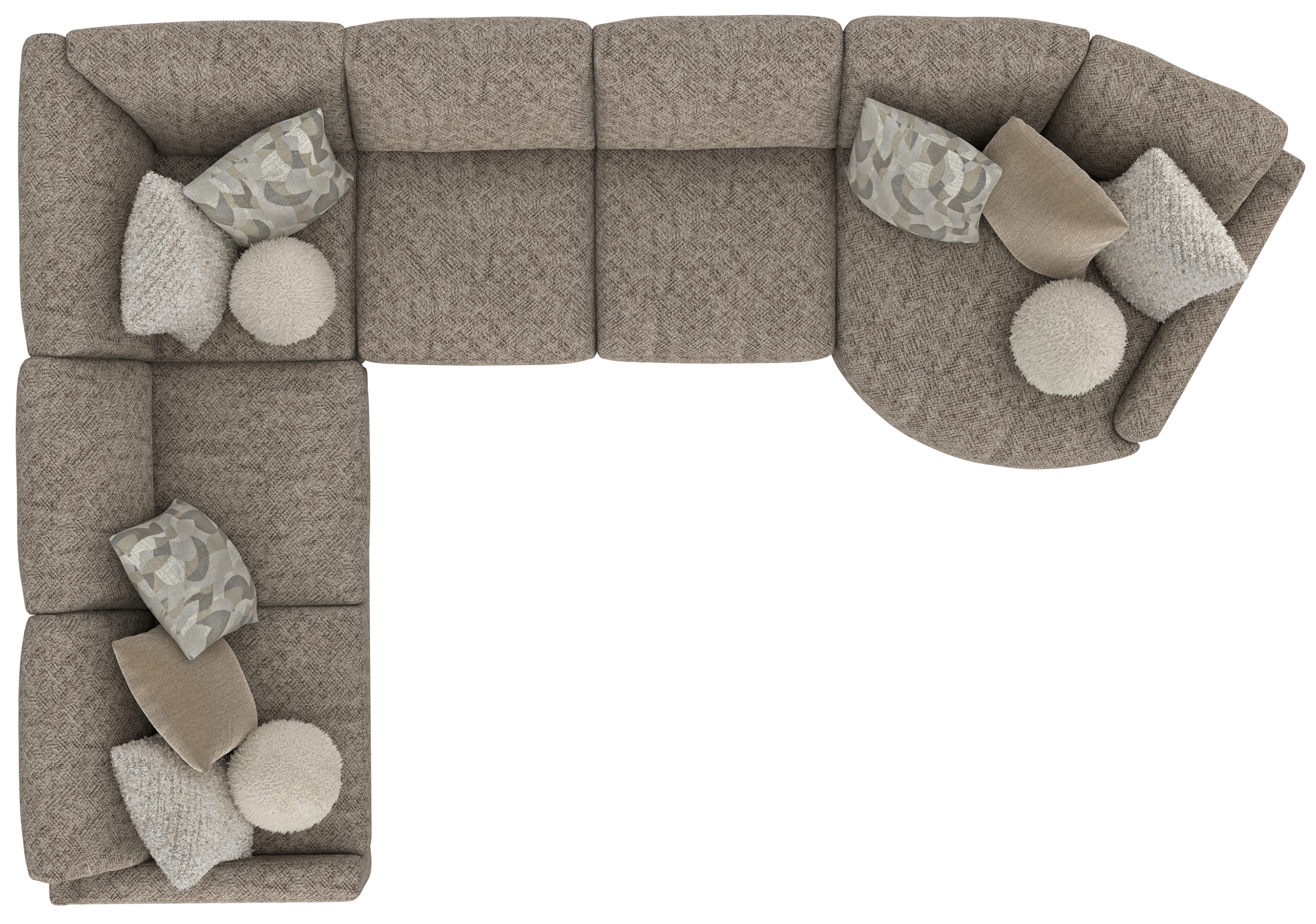 Jackson Furniture Turner 5-Piece Sectional Sofa with Piano Wedge