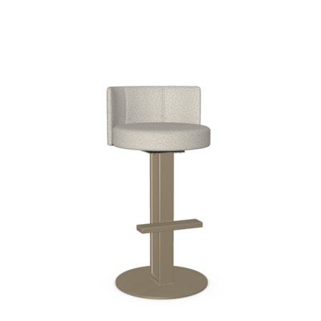 Upholstered Bar Height Swivel Stool