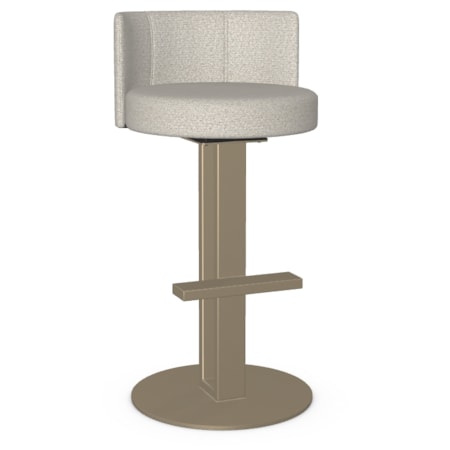 Upholstered Bar Height Swivel Stool