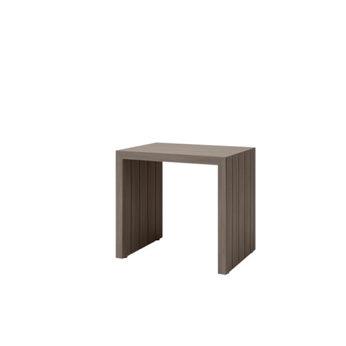 End Table With Plank Style Top - Hickory