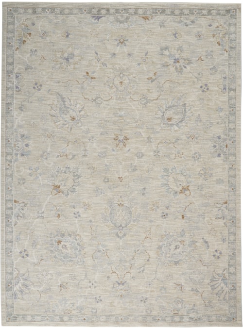 7'10" x 10'4" Lt Grey Rectangle Rug