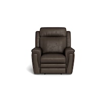 Asher Contemporary Wall Hugger Power Recliner with Power Headrest and Lumbar