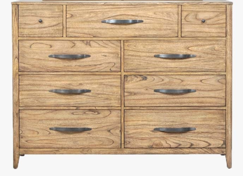 Transitional 9-Drawer Dresser