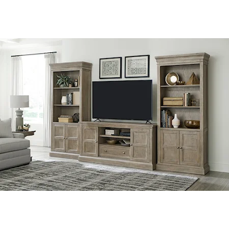 Media Console and Bookcases