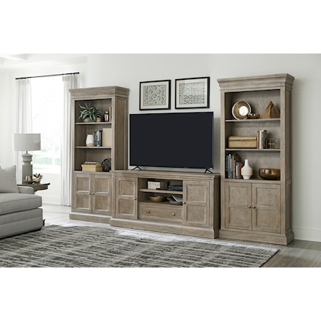 Media Console and Bookcases