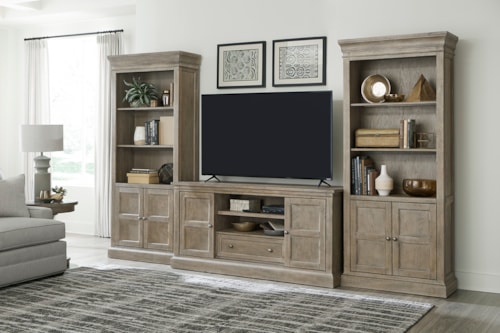 Media Console and Bookcases