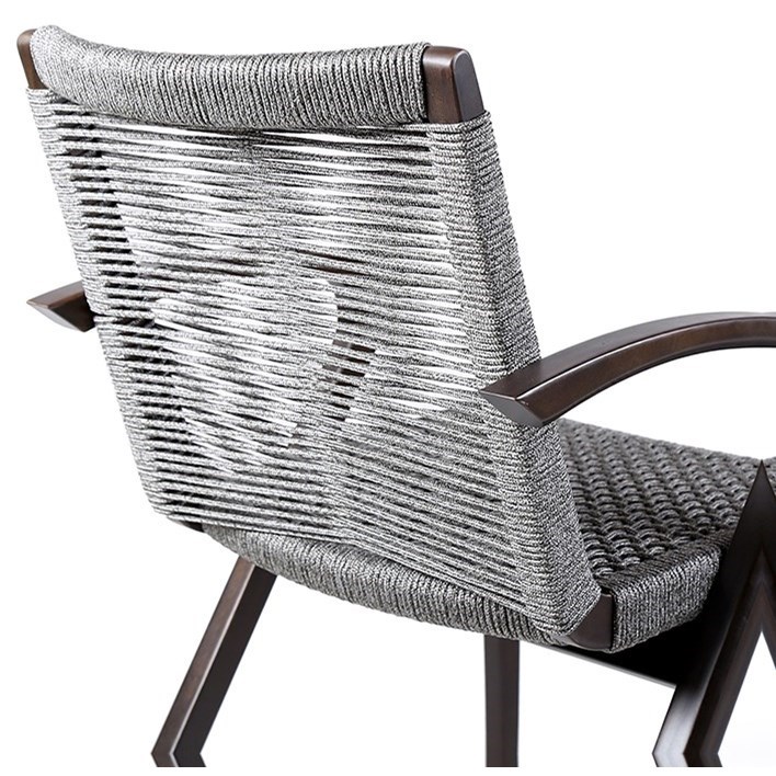 Armen Living Brielle Outdoor Patio Dining Chair - Set of 2