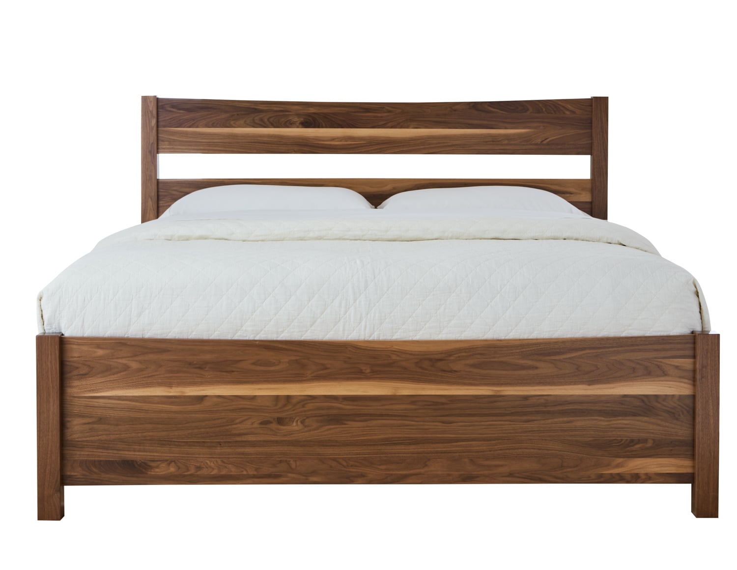 King Low Footboard Plank Bed