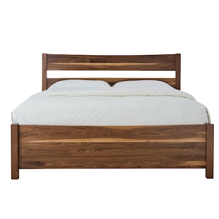 King Low Footboard Plank Bed