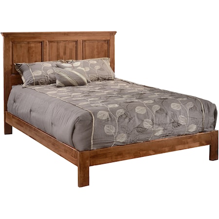 Queen Raised Panel Bed Made from Solid Wood