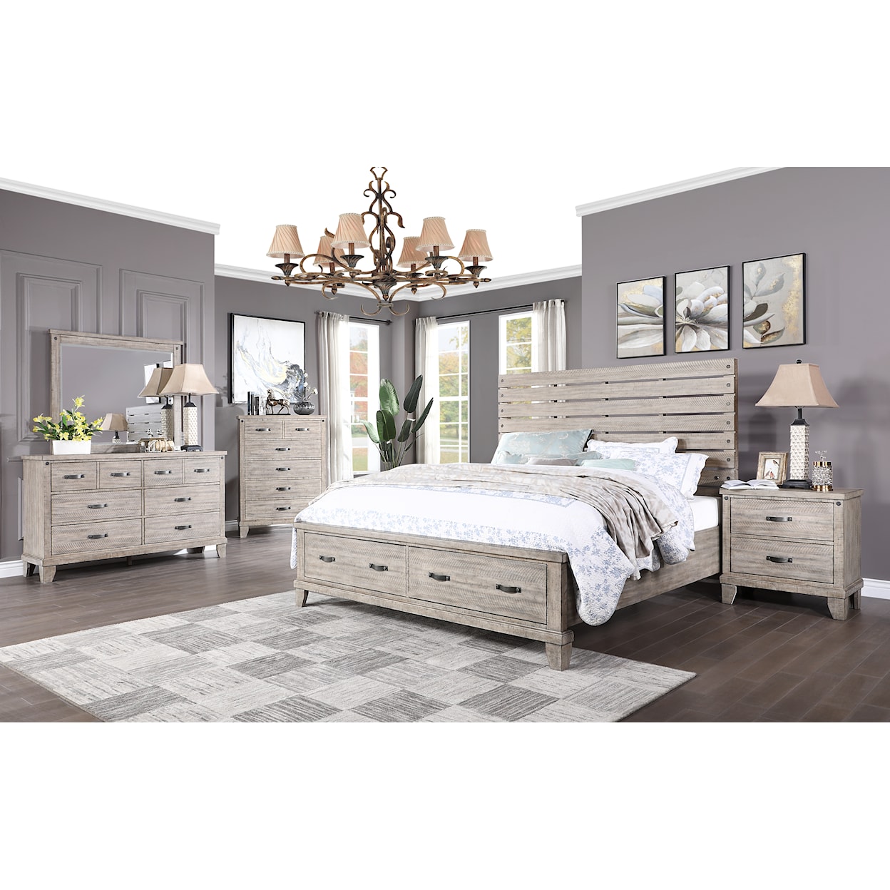 New Classic Furniture Marwick California King Panel  Bed