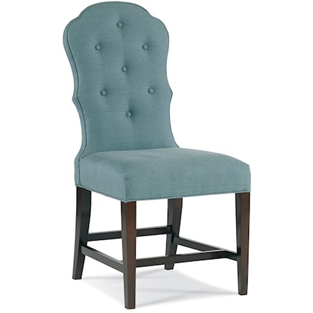 Traditional Dining Chair with Tufted Back