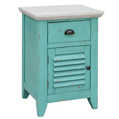 1-Door Nightstand with Drawer