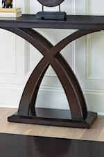 Prime Jocelyn Contemporary Sofa Table with Decorative X-Base