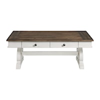 Cottage Coffee Table with Storage