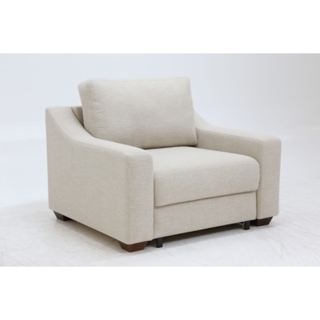 Sloping Track-Arm Chair Sleeper