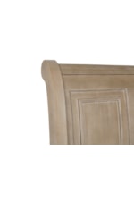 Home Classic Allegra Transitional King Panel Bed with Footboard Storage