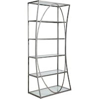 Ellipse Contemporary Etagere Bookcase