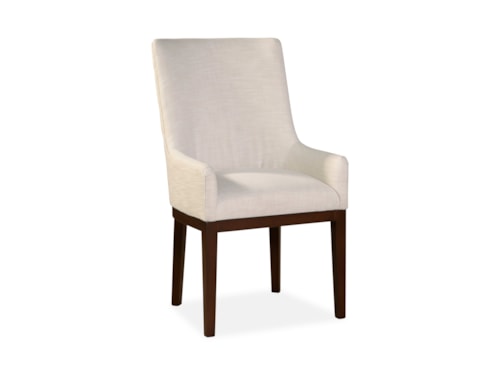 Contemporary Host Chair with Rounded Track Arms