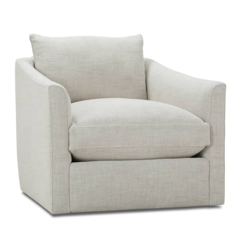 Transitional Accent Chair with No Visible Legs