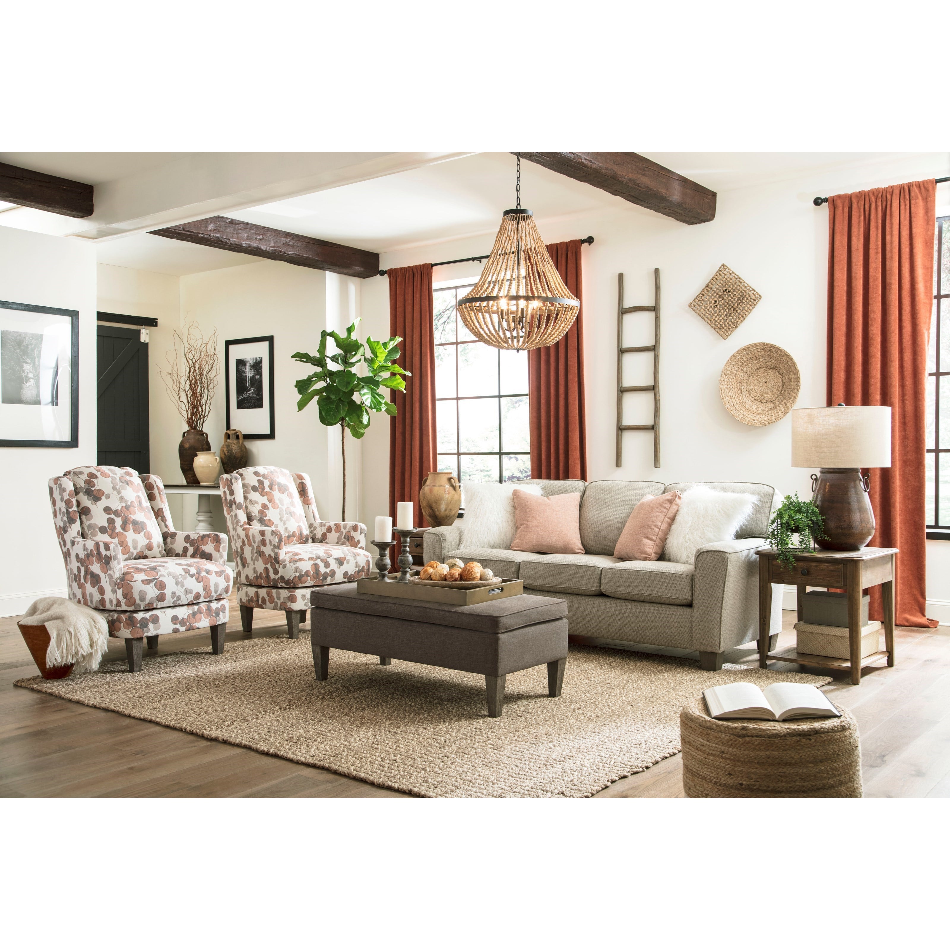 Bravo Furniture Peony Casual Bench Style Cocktail Ottoman with Lift Top  Storage | Bennett's Furniture and Mattresses | Ottomans