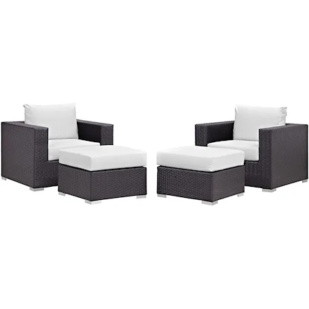 Outdoor 4 Piece Sectional Set