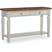 Farmhouse 2-Drawer Sofa Table